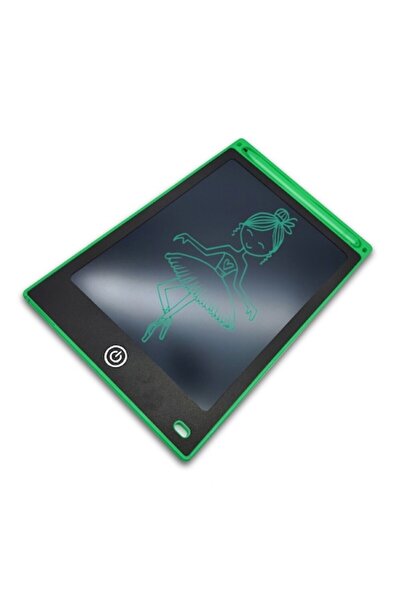 OEM Tabletă grafică pentru copii, diagonală de 10 inci, buton de ștergere și stylus - Verde