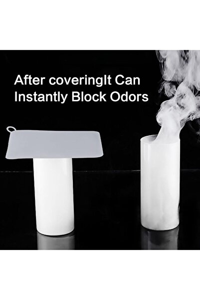 JZS Tub Stopper Silicone Floor Drain Anti-Odor Mat, 2pcs, Grey