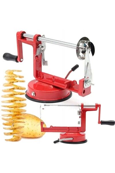 Afnue Vegetable / Fruit Peeler and Spiral Chips Maker, Afnue, Stainless Steel, 30 x 10 x 13 cm, Red