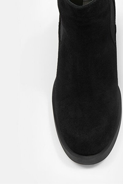 NILUFARR Μπότες με τακούνι από γνήσιο δέρμα Alisha Black Suede