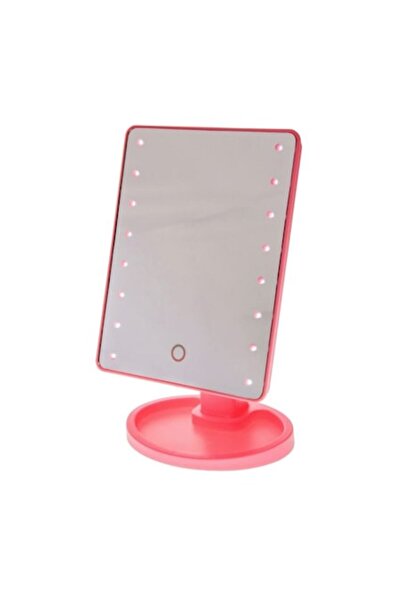 OEM Pink LED Makeup Mirror, 16 LEDs, 29 x 17 x 7.5 cm