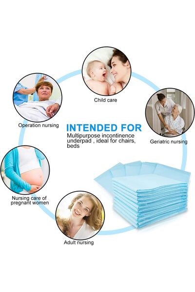 Generic Disposable Baby Changing Pads, Soft Waterproof Breathable Leakproof, Portable (100 pcs, 33×45 cm)