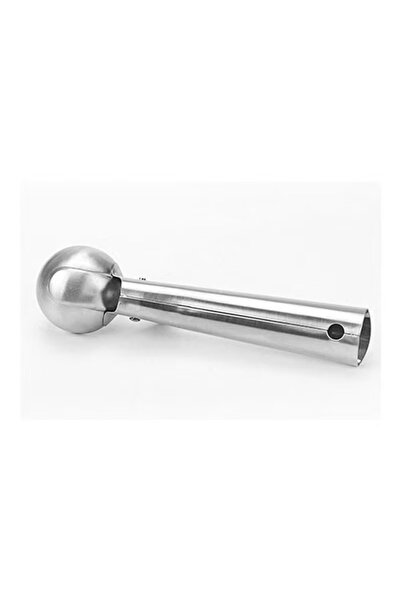 Generic Ice cream scoop with stainless steel plunger, silver, 18.5 x 4.5 x 4.5 cm