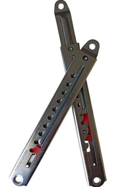 Konum ayar mekanizması, 1 çift metal cırcır set, her biri 10 kademe konum ayarlı tutucu