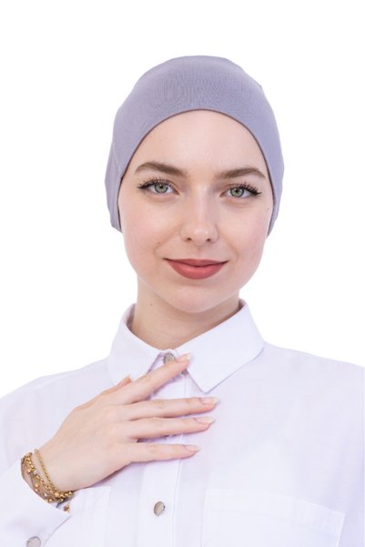 Modish Group Practical Bone Cotton Hijab Inner Bonnet, Ready-To-Wear Viscose Hat for Headscarf, for Prayer Daily Use