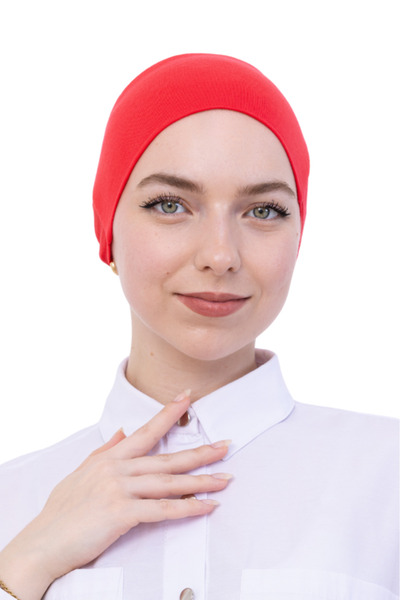 Modish Group Practical Bone Cotton Hijab Inner Bonnet, Ready-To-Wear Viscose Hat for Headscarf, for Prayer Daily Use