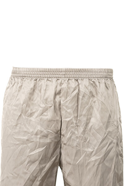 Oppland Men's Satin Fabric Shorts Solid Color Elastic Waistband No Pockets Relaxed Fit Lightweight Fabric