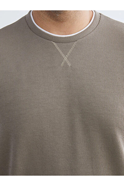 LC Waikiki Мъжка суитшърт с голям размер и велосипедна яка