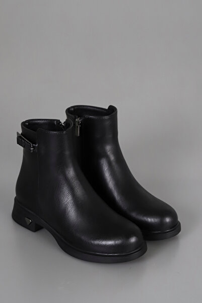 kajal ayakkabı BLN SY302 Cizme scurte cu talpă joasă cu detaliu cu cataramă