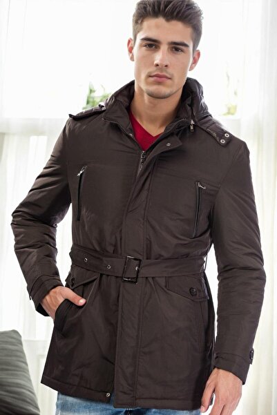 Dewberry M9633 Men's Coat-Brown