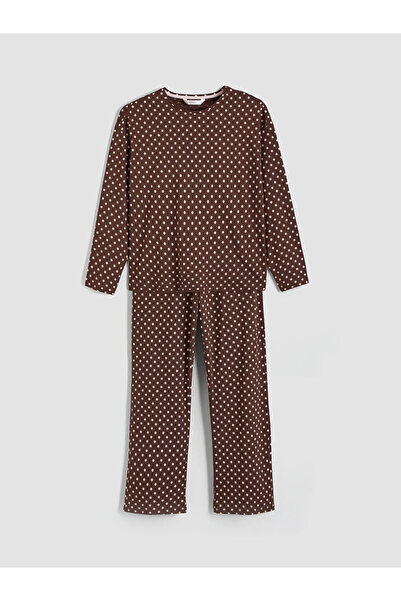 LC Waikiki Crew Neck Polka Dot Women's Pajamas Set