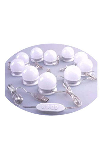 Cosmeticos Комплект 10 крушки за огледало за грим | Тоалетно огледало | LED |...