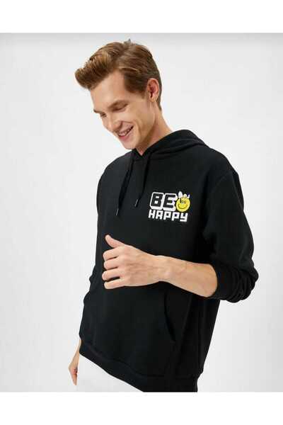 Hunors Sportswear & Company سويت شيرت Bee Happy مطبوع موديل للجنسين من القطن ...