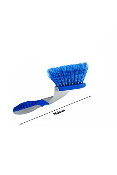 Generic Short Handle Car Tire Cleaning Brush with Strong PP Bristles and Anti-Slip Grip