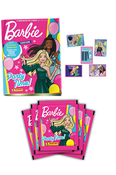 Next Plus Album oficial de autocolante Panini Barbie Party Time + 10 pachete ...