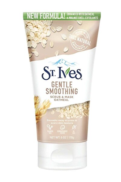 St. Ives مقشر وقناع لطيف لتنعيم البشرة بالشوفان 170 جرام