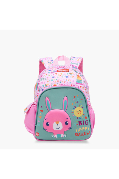 FISHER PRICE Fisher- Printed Backpack with Retractable Handle and Zip Closure