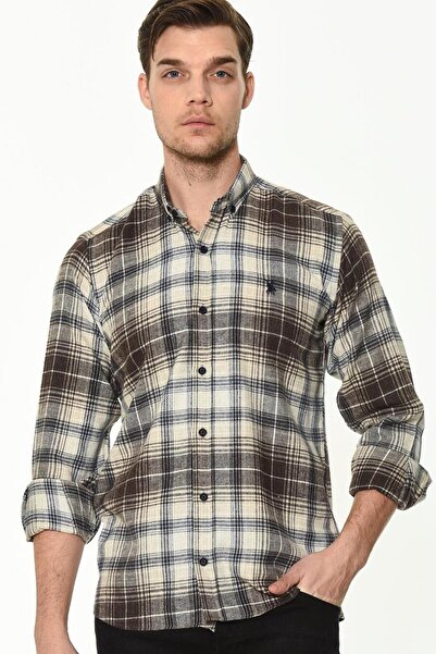 Dewberry G902 Men's Shirt-Brown