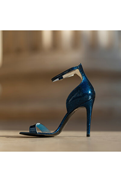 OEM Women's Sandals Made of Genuine Leather Iara Blue - 40