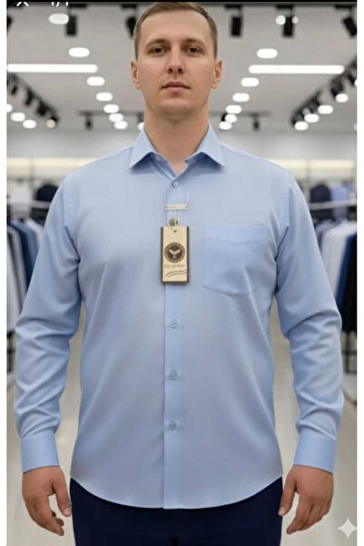 Grand Star Classic Men's Shirt with Long Sleeves and Pockets