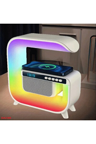 Sultan Statie Incarcare Wireless 3 in 1 cu Lampa RGB, Boxa Bluetooth, G3, Difuzor 5W, Incarcare 15W