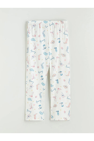 LC Waikiki Crew Neck Printed Women's Pajamas Set