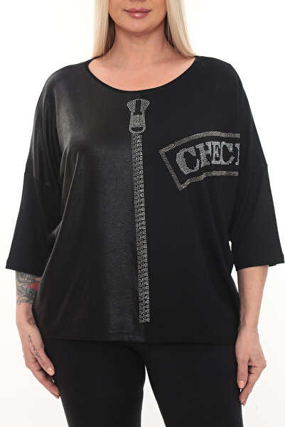 KRUVAZE Large Size.Stone Decorated.4/3 Sleeves