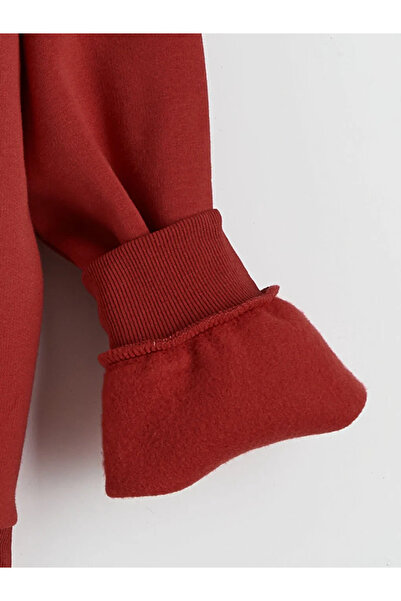 LC Waikiki Girl's Thick Sweatshirt with Crew Neck Stones