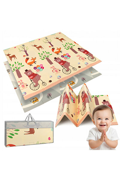 Matadi Covoras educational din spuma XPE cu doua fete 180x200 cm Road Teddy