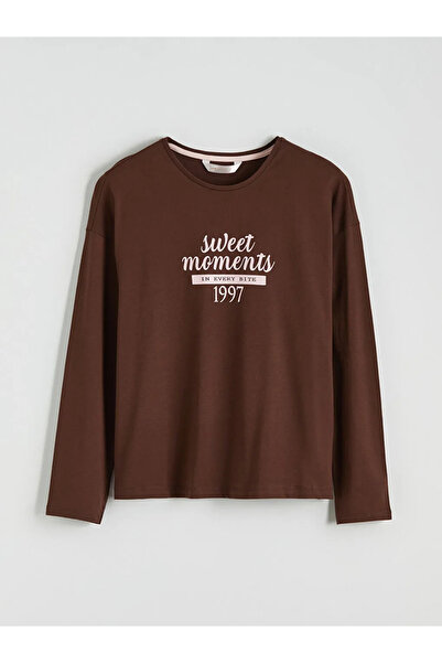 LC Waikiki Crew Neck Printed Women's Pajamas Set