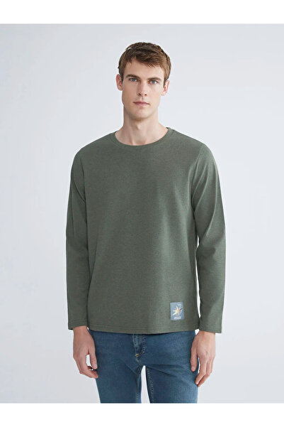 LC Waikiki Crew Neck Long Sleeve Printed Men's T-Shirt