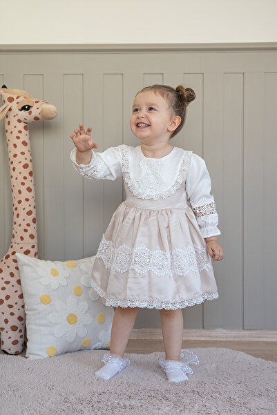 ALYRA Φόρεμα για κοριτσάκι με μακριά μανίκια Vintage φουσκωτό σατέν για γενέθλια Ειδική περίσταση Γάμος Παιδικό φόρεμα για διακοπές