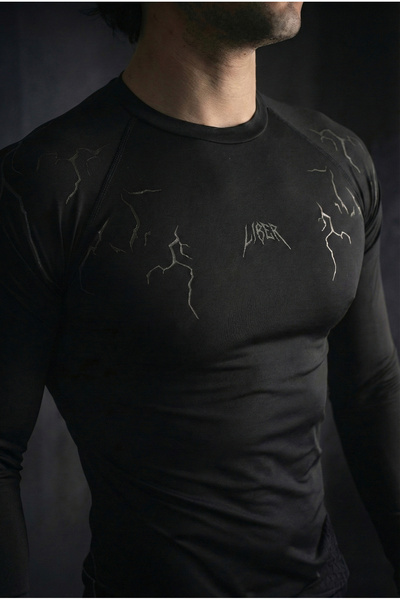 Liber SlayerFit - Uzun Kollu Compression T-shirt (Siyah)