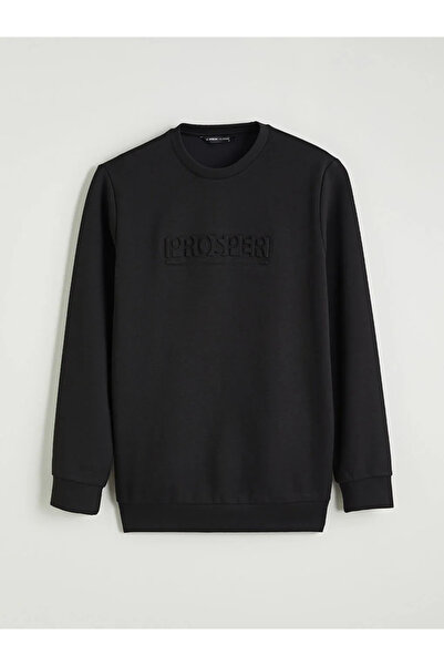 LC Waikiki Ανδρικό φούτερ με στάμπα Crew Neck