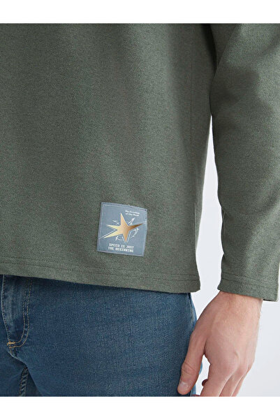 LC Waikiki Crew Neck Long Sleeve Printed Men's T-Shirt