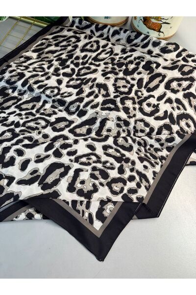 azure scarf شال قطني بنمط الفهد