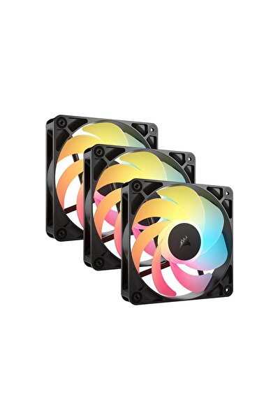 Corsair RS Serisi RS120 Reverse ARGB Siyah 120MM PWM 3'lü Fan Kiti-CO-9050196-WW