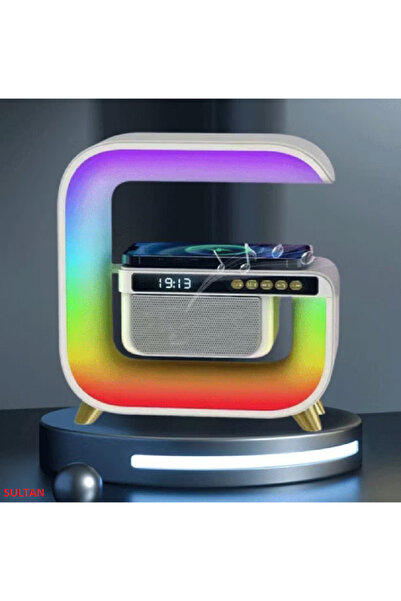 Sultan Statie Incarcare Wireless 3 in 1 cu Lampa RGB, Boxa Bluetooth, G3, Difuzor 5W, Incarcare 15W