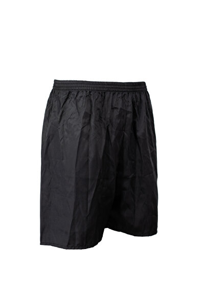 Oppland Men's Satin Fabric Shorts Solid Color Elastic Waistband No Pockets Relaxed Fit Lightweight Fabric