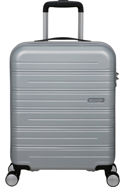American Tourister HIGH TURN-902 Medium Silver Suitcase-67/24 cm, 4 H-Spin Wheels