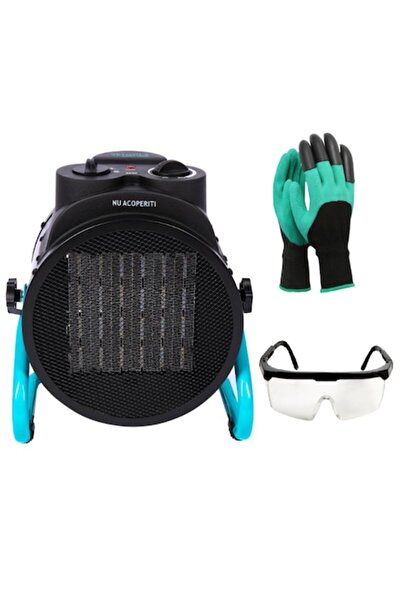 DETOOLZ SMART WORK DTZ ceramic electric fan heater, 3000 W, 340 m³/h, 30 m², 3 power settings