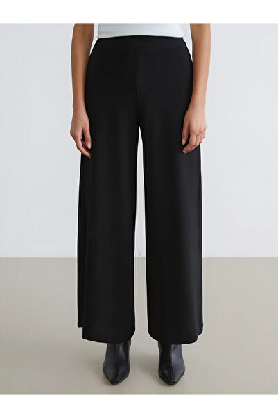 LC Waikiki Wide Leg Women's Trousers with Elastic Waist