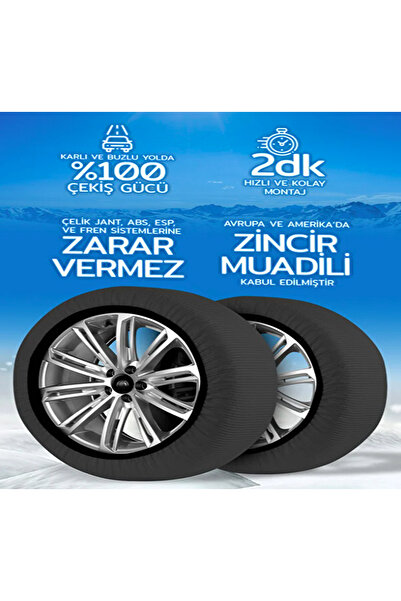 Matte 205/55/16 Medıum Size 62 Oto Kar Çorabı Gri Extra Pro