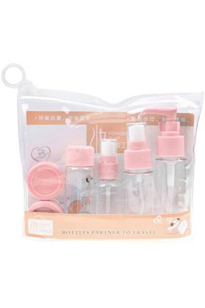 Generic طقم زجاجات مكياج ومستلزمات الاستحمام للتنقل ويمكن إعادة تعبئتها