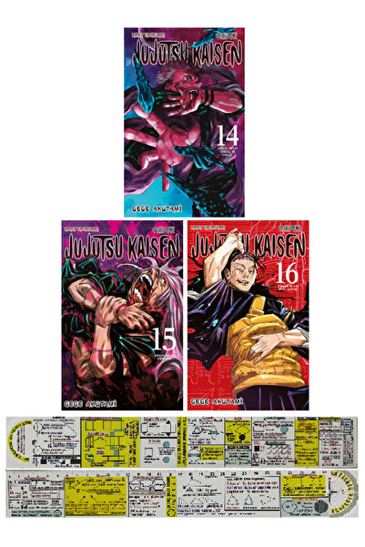 Gerekli Şeyler Yayıncılık Jujutsu Kaisen 14-15-16. Ciltler Manga Seti + Özel ...