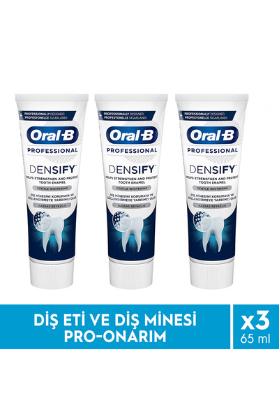 Oral-B Professional Densify Hassas Beyazlık Diş Macunu 65ml x 3 Adet