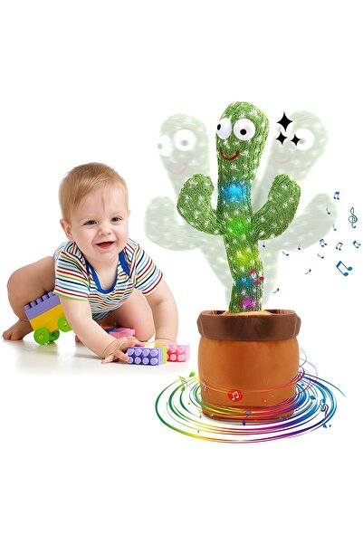 Tim Cactus Dansator Interactiv din Plus 32 Cm – Vorbește, Dansează Înregistre...