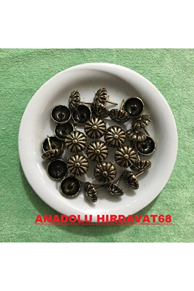 DMR KABARA RAPTİYE KOLTUK ÇİVİSİ RENK ANTİK BAKIR ÇAPI:16 MM 20ADET