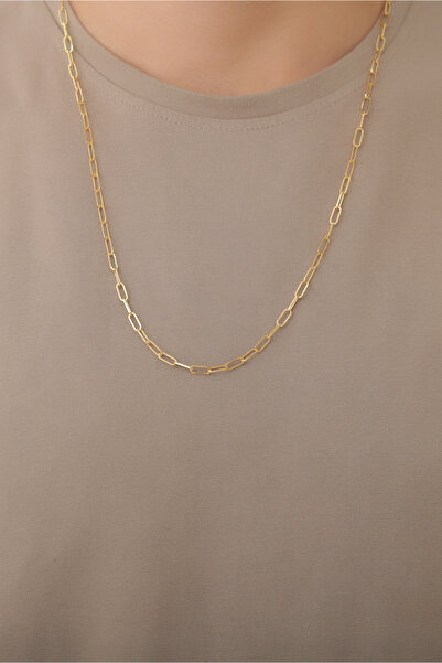 Bayar Gold 14 Ayar Altın Erkek Ataş Zincir Kolye