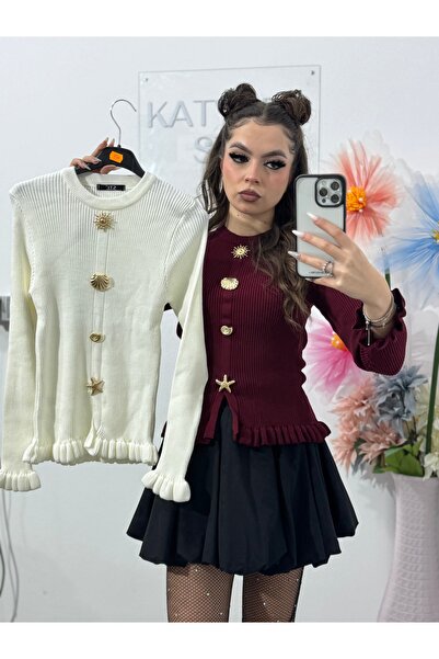 KATYDEA STORE Blouse with decorative buttons STL